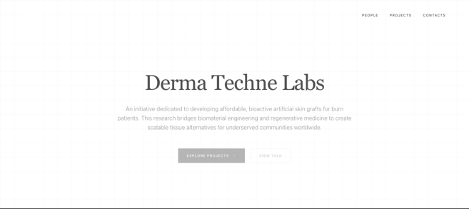 Derma Techne Labs website